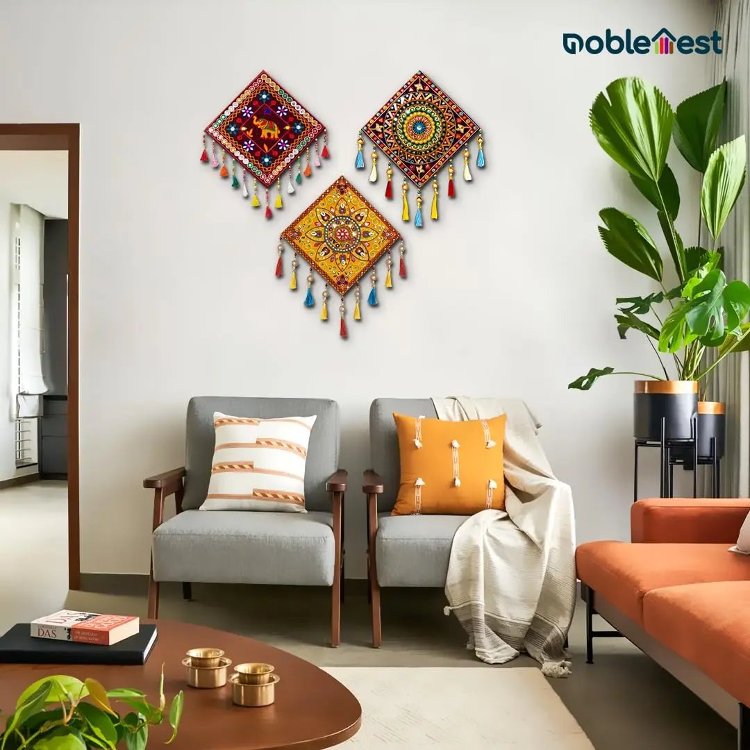 Madhubani Metal Wall Plates 8 Inch My Store