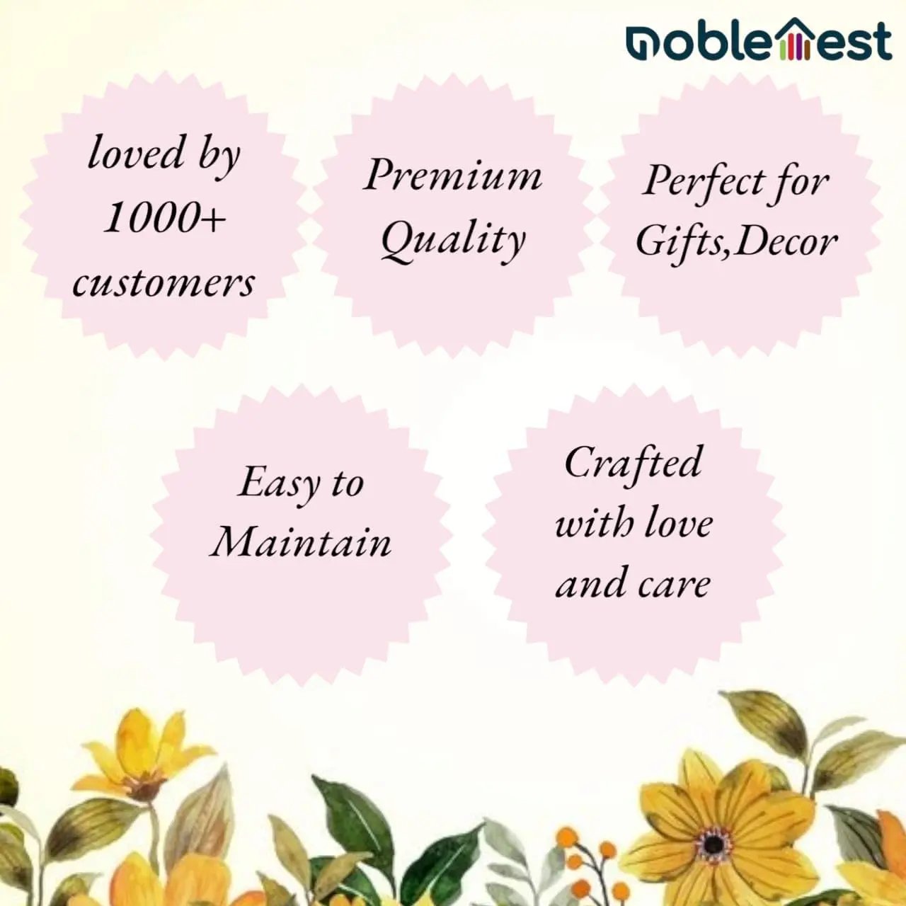 Handmade Decorative Tealight Candle Holder, aquare Set of 6 My Store