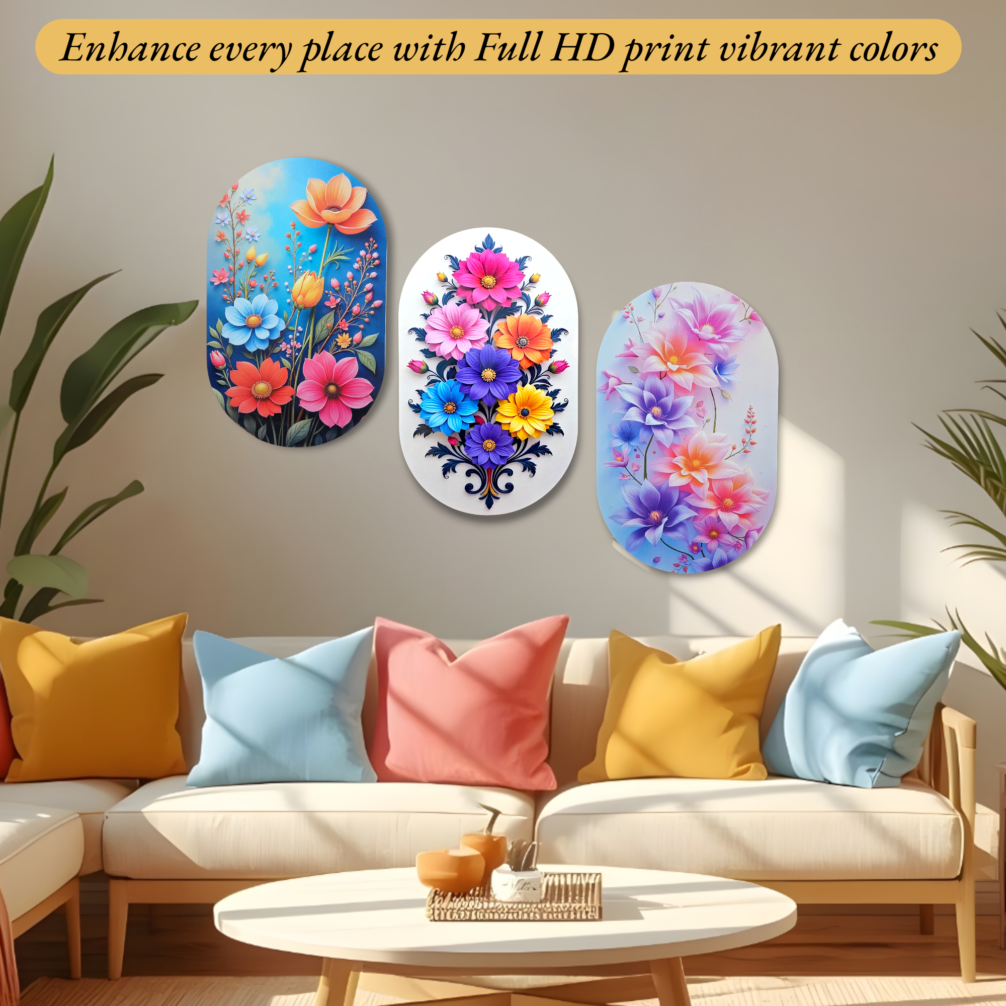 Blossom Wall Painting (Without Frame) | Decorative Home & Office Wall Art (Copy) My Store