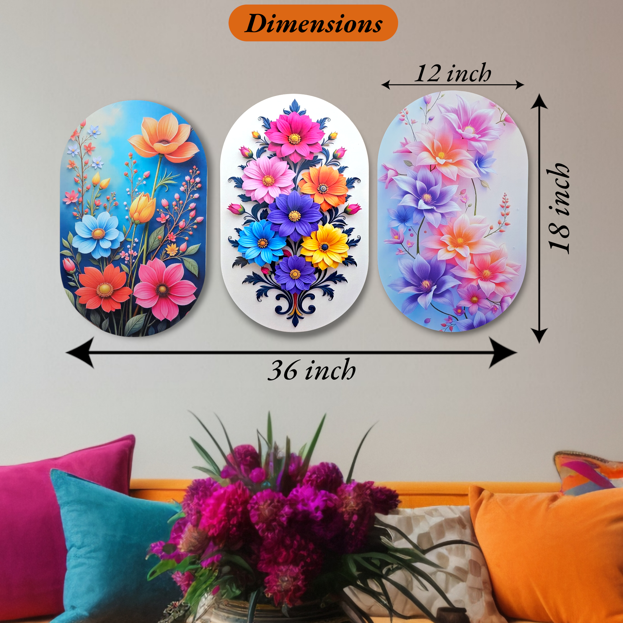 Blossom Wall Painting (Without Frame) | Decorative Home & Office Wall Art (Copy) My Store