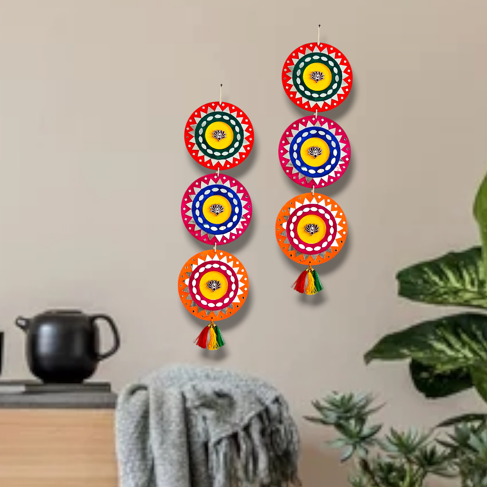 Noblenest Handmade Wall Hanging Decoration 22 Inch – Wall Decor for Living Room & Entrance