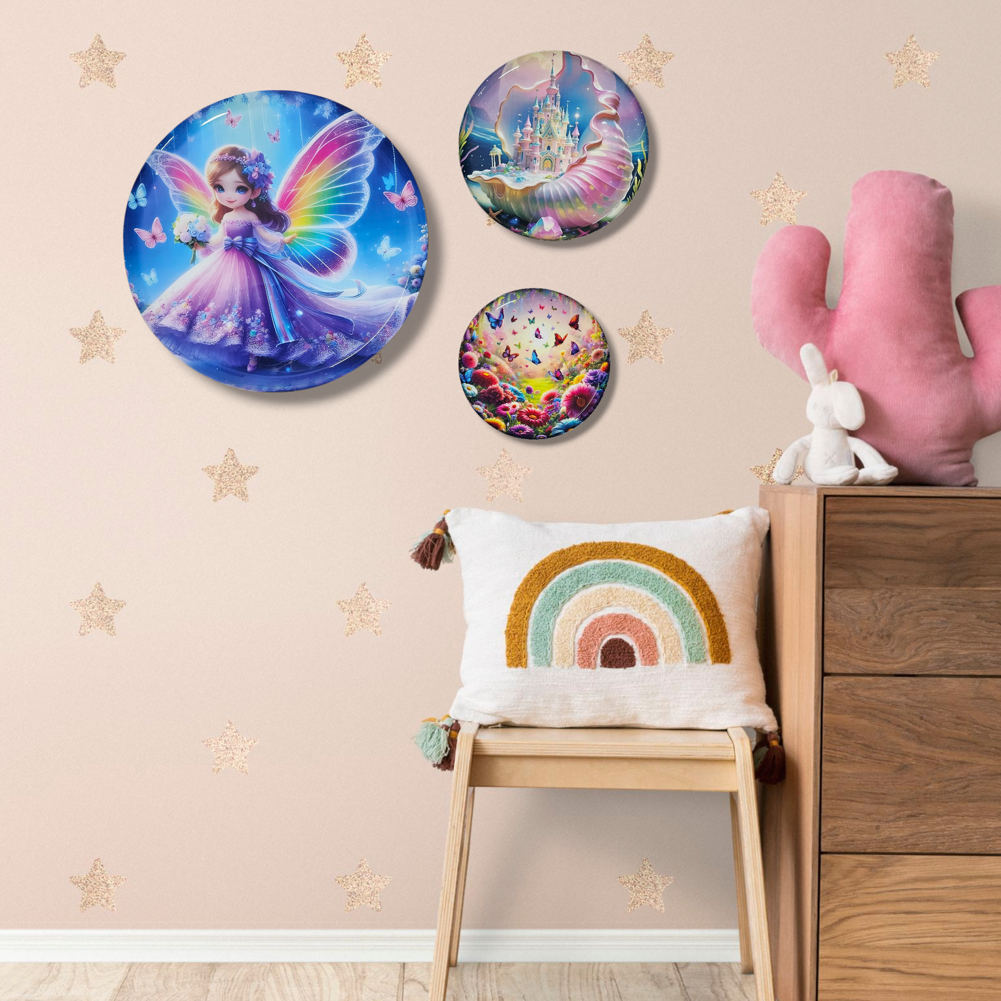 Noblenest Madhubani Metal Wall Plates Set of 3 (12, 10, 8 Inch) – Wall Decor for Home & Office (Copy) My Store