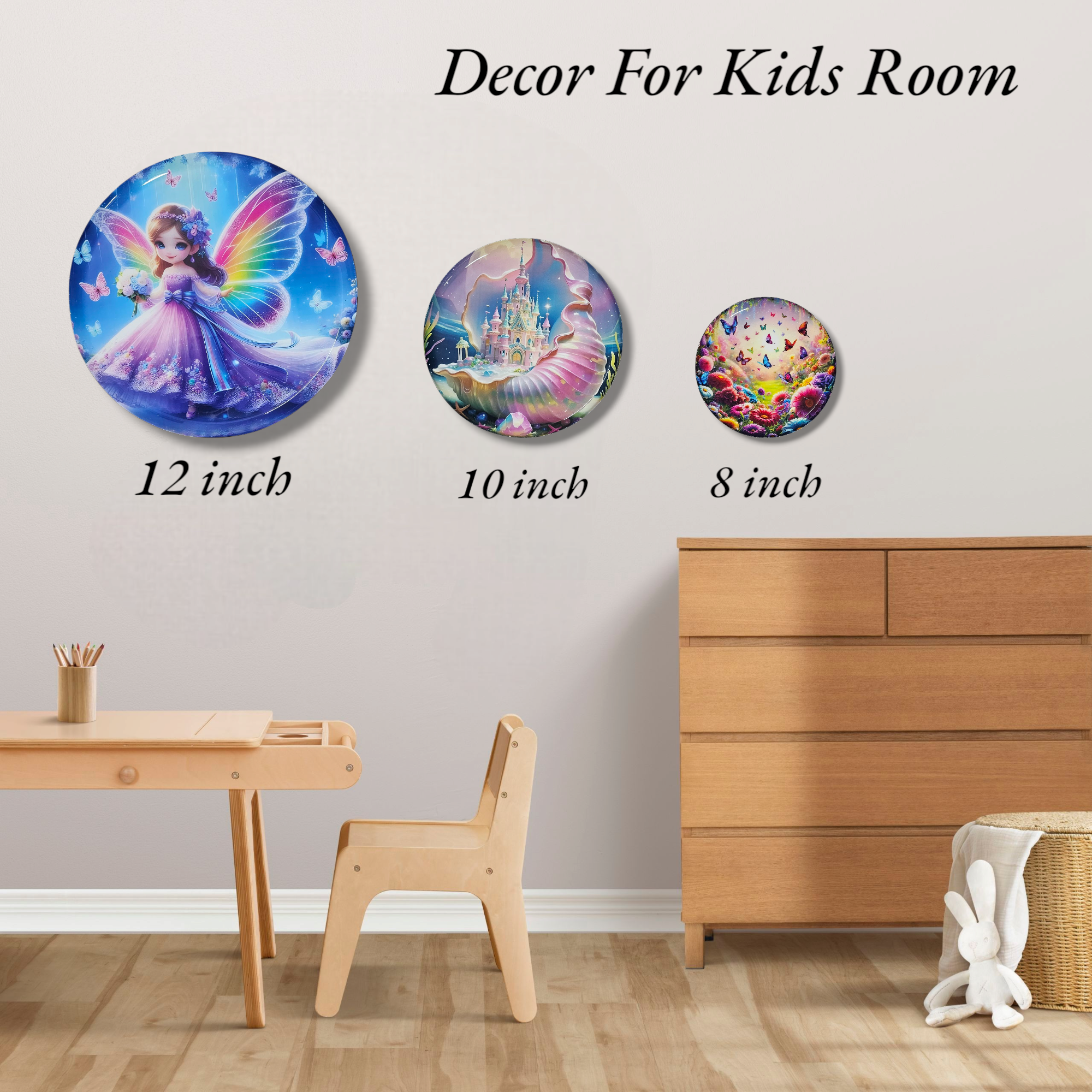 Noblenest Madhubani Metal Wall Plates Set of 3 (12, 10, 8 Inch) – Wall Decor for Home & Office (Copy) My Store